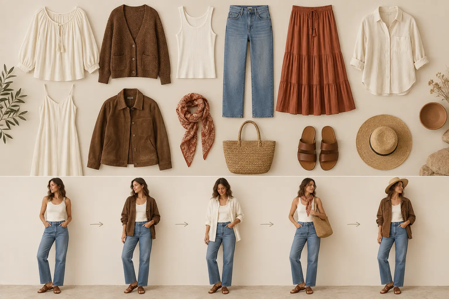 Douze vêtements bohèmes et cinq variantes autour d'une même base